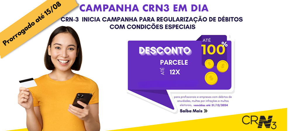 CRN-3 em Dia: Oportunidade para Regularizar Débitos com Condições Especiais