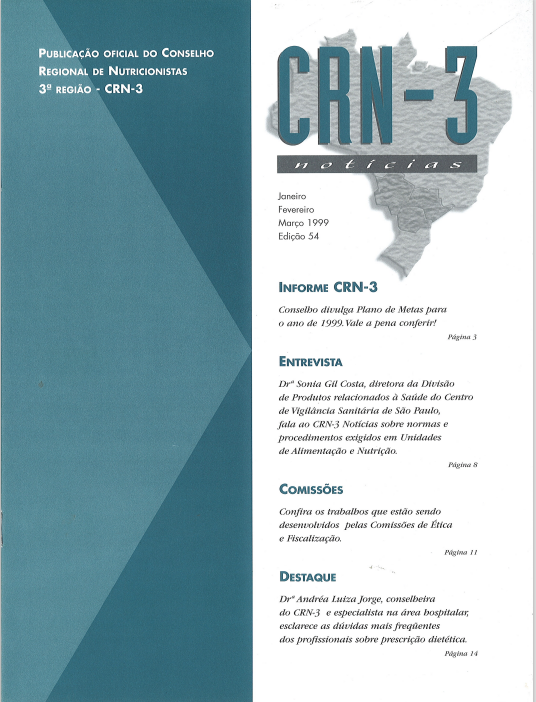 REVISTA CRN3 - 54ª EDIÇÃO