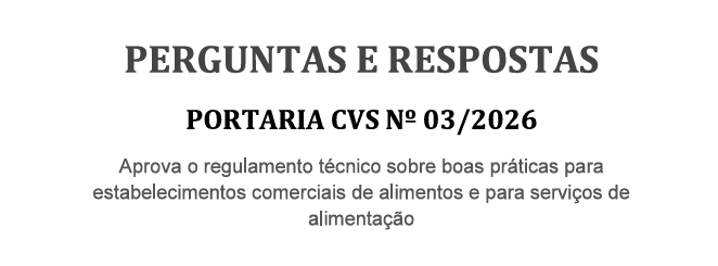 Manual de perguntas e respostas CVS3