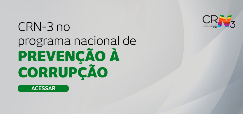 CRN-3 participa do Programa Nacional de Prevenção à Corrupção