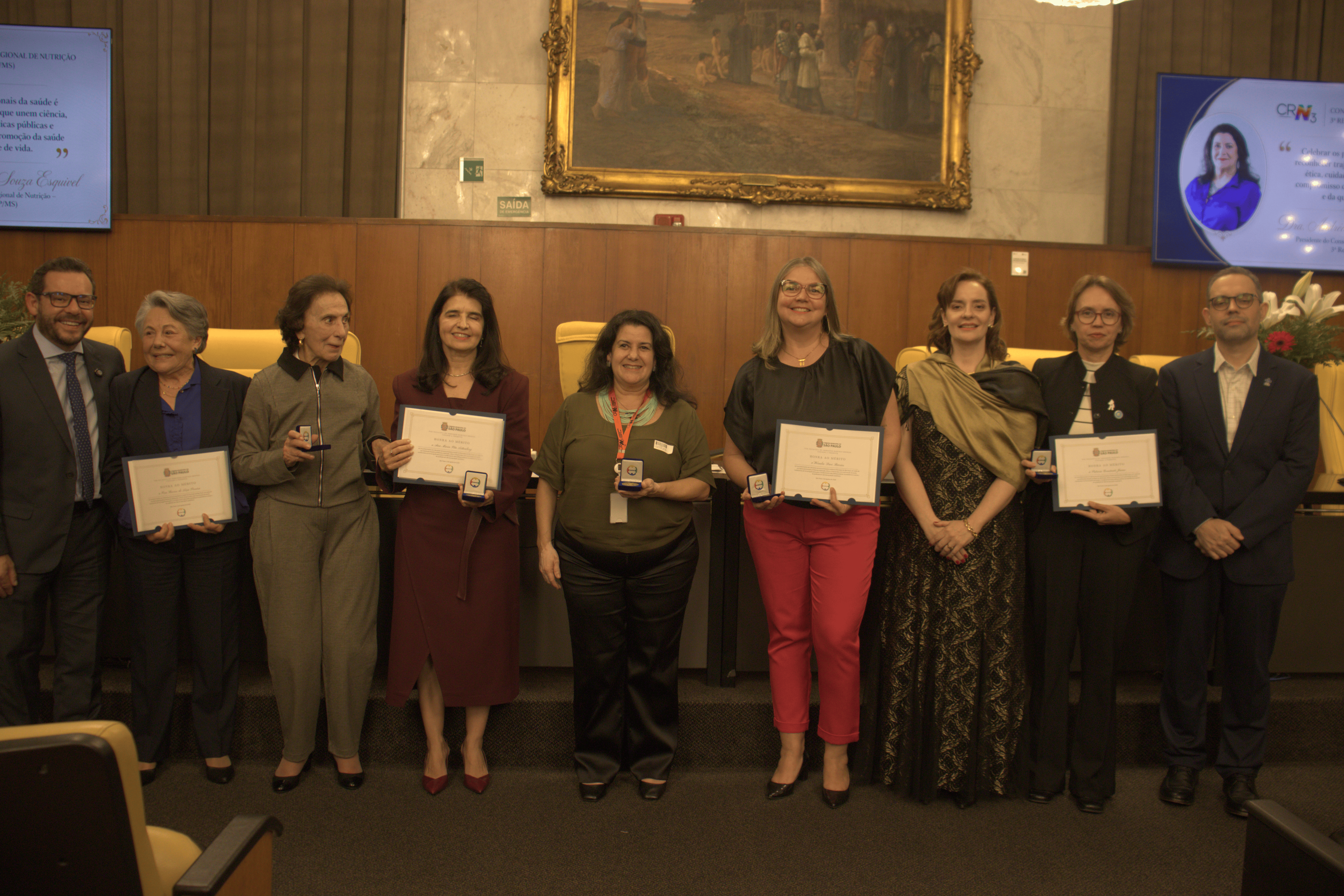 CRN-3 homenageia cinco personalidades da Nutrição em solenidade do FCAFS