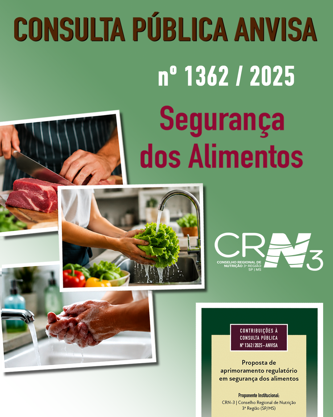 CRN-3 protocola contribuições técnicas à Consulta Pública nº 1362/2025 da ANVISA em parceria com entidades da área de Nutrição