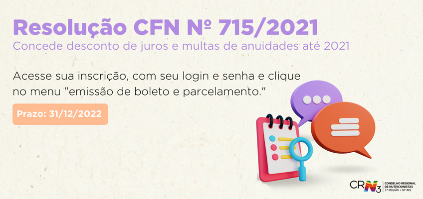 Desconto de juros e multas de anuidades até 2021